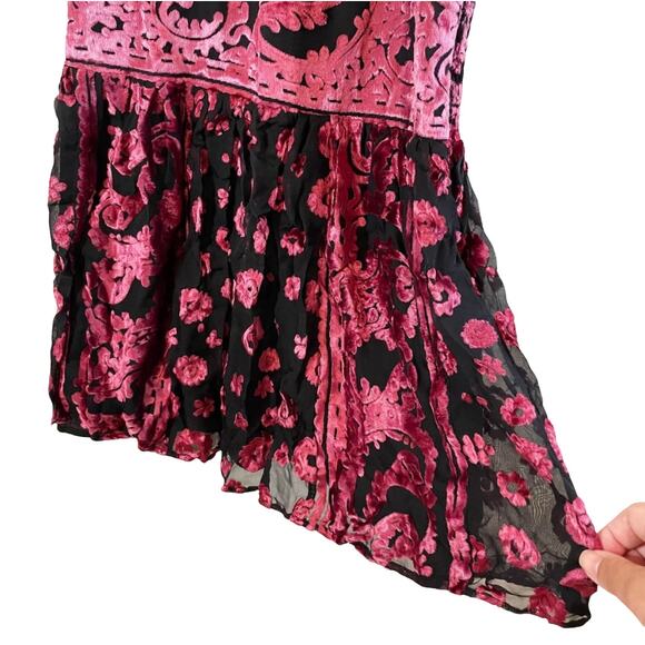 NWT Ramy Brook Women's Naima Mini Dress Velvet Burnout Sleeveless Party Medium - Picture 7 of 13